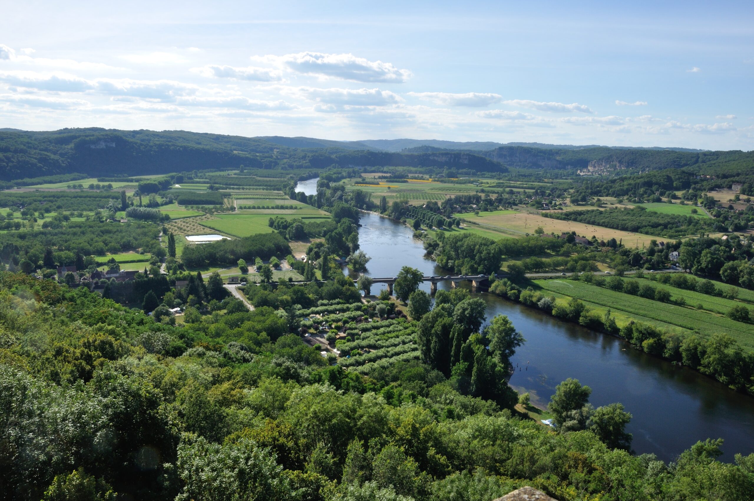 Dordogne seen from Domme in Périgord