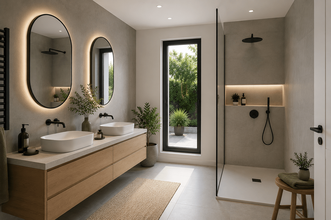 Vue arrière du modèle de maison Melbourne