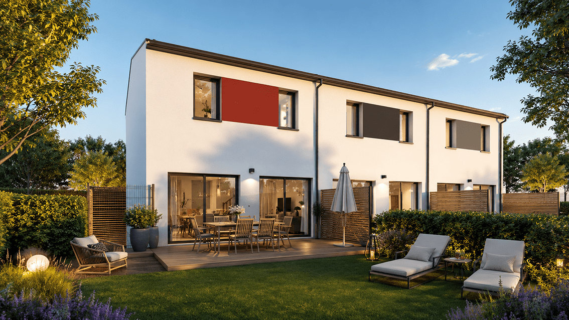 3 maisons POP ! étage accolées; Idéal pour investissement locatif