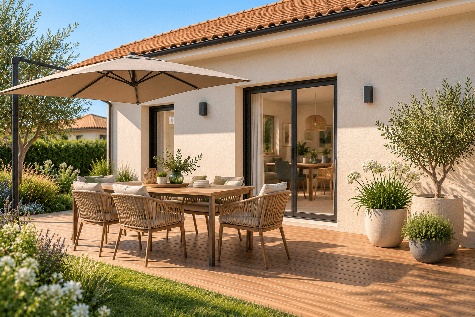 terrasse du modèle de maison POP ! 100 m2