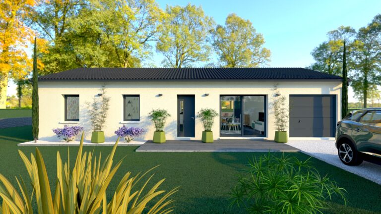 visuel avant modèle maison Pop! 100 - Tuiles foncées