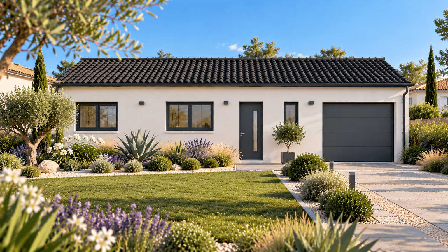 façade avant du modèle de maison POP! 70m2