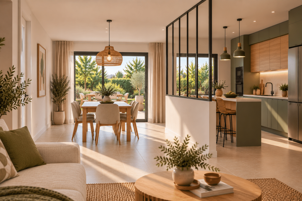 pièce de vie avec verrière - modèle de maison POP 70m2