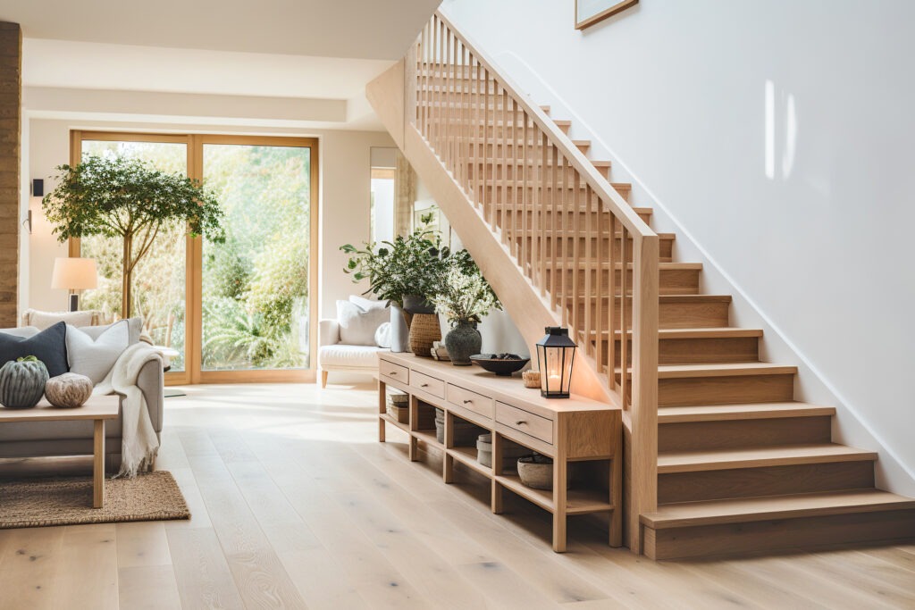 Circulation fluide dans une maison étage en forme de U