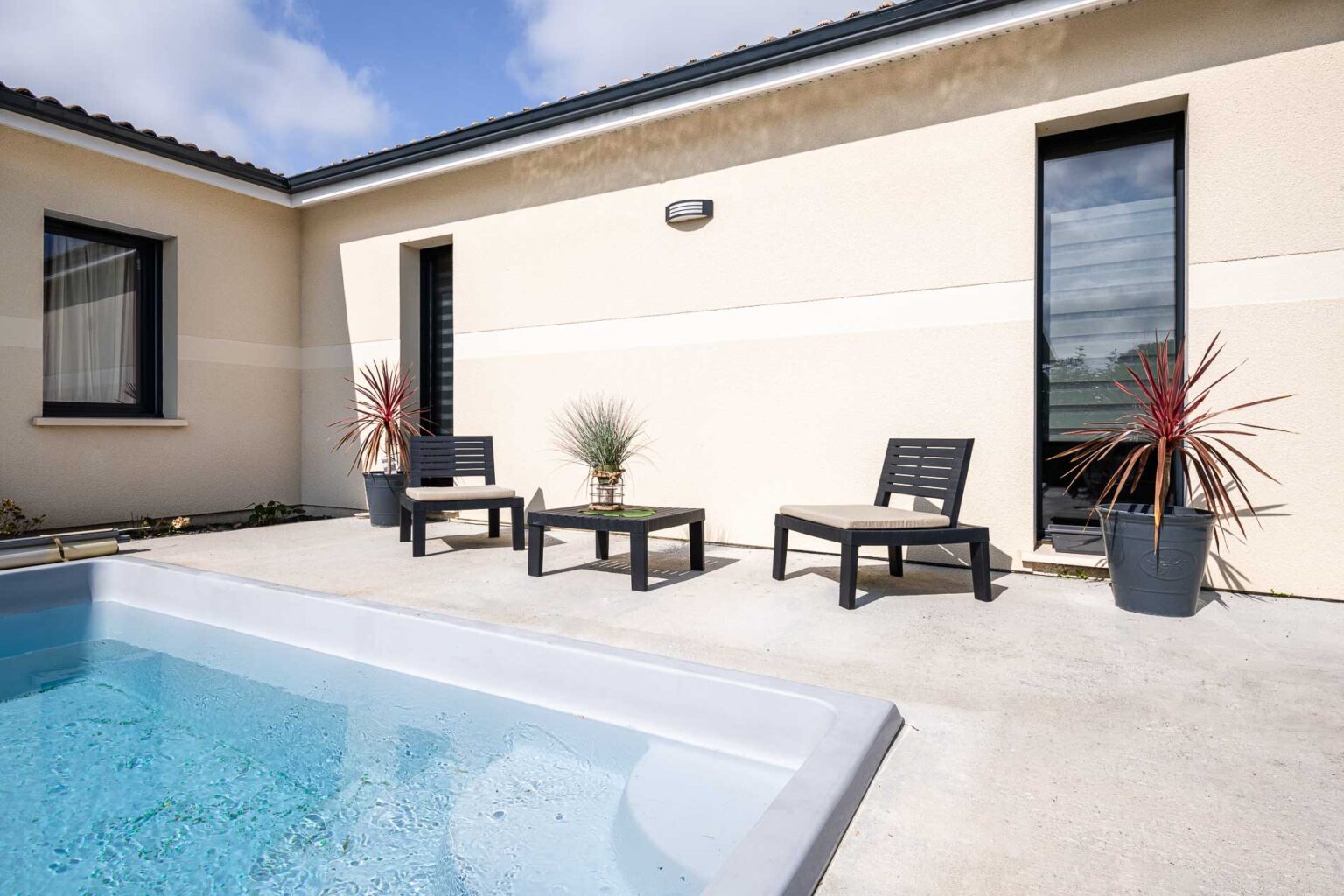 Maison neuve en L construire par DCA