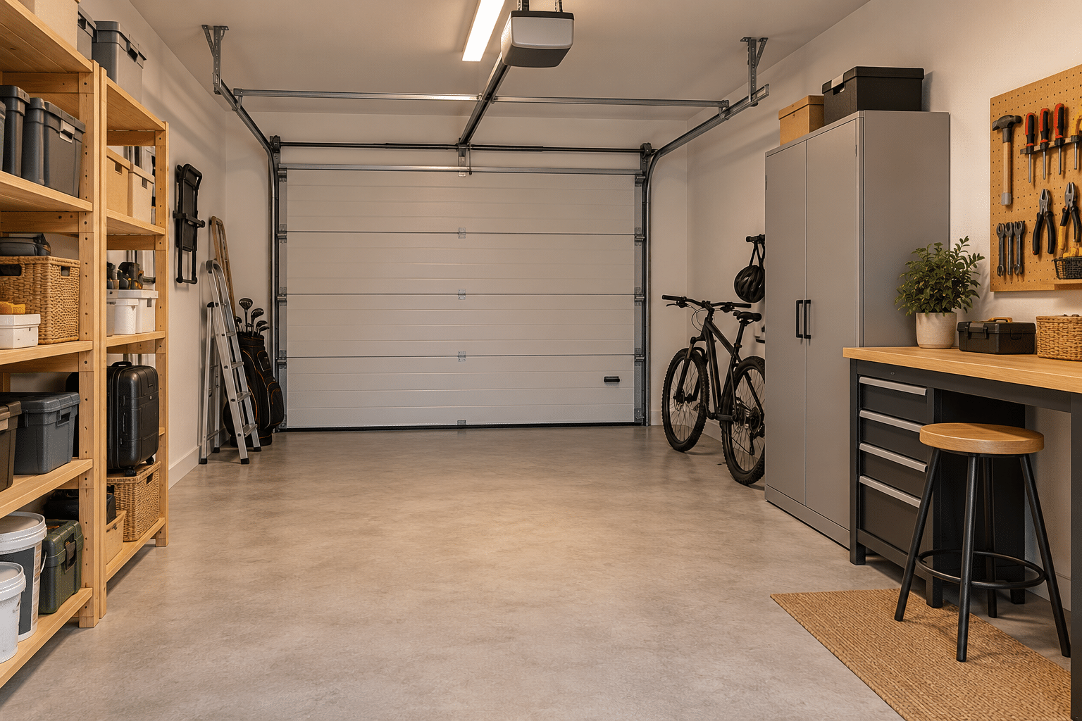 garage du modèle de maison en L par DCA