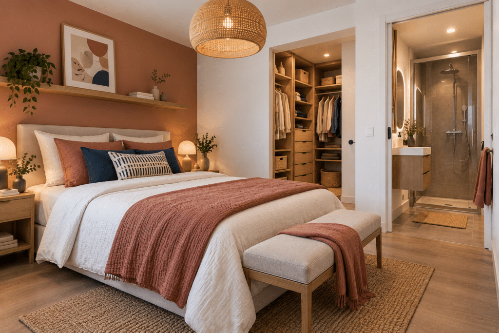 suite parentale d'une maison en L chez DCA