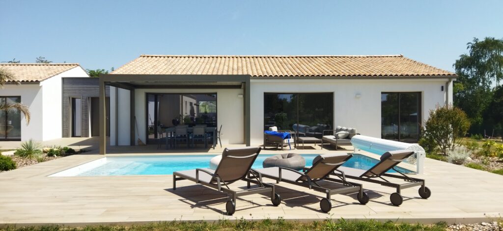 maison neuve construite par DCA sur la commune de Meursac (Charente-Maritime)